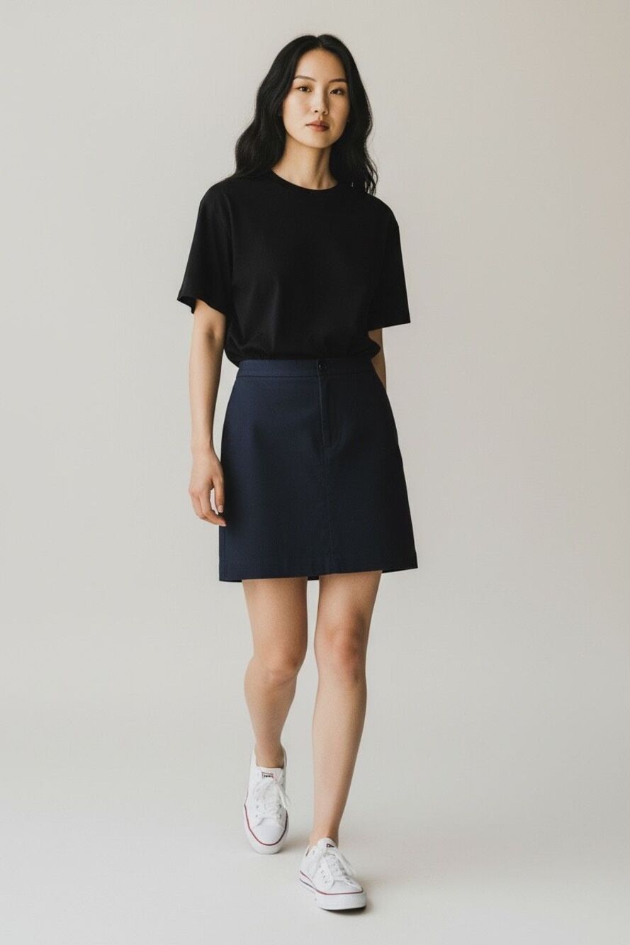 ✨Ralph Ralph Lauren Navy Cotton Mini Sz 10 Skirt✨